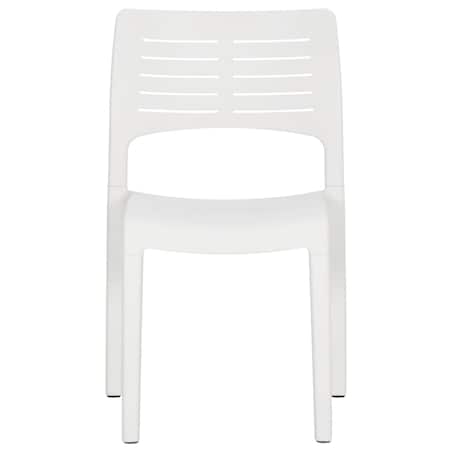 vidaXL Krzesła ogrodowe, 2 szt., białe, polipropylen