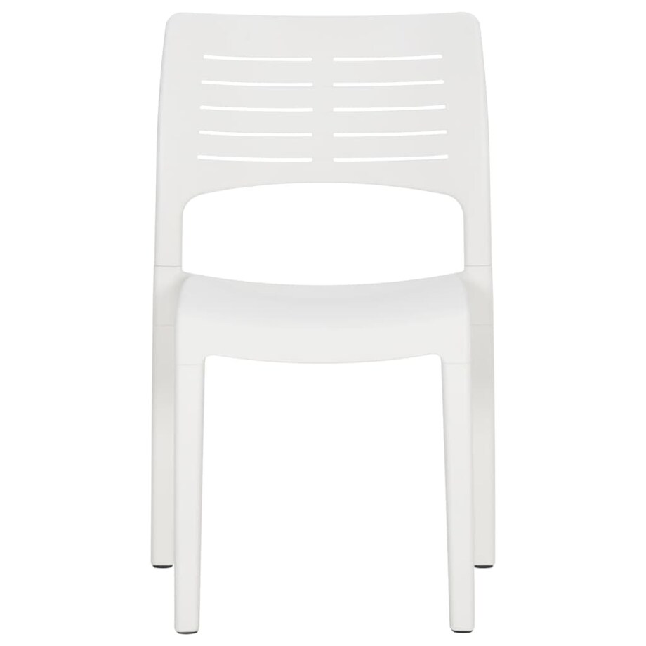 vidaXL Krzesła ogrodowe, 2 szt., białe, polipropylen