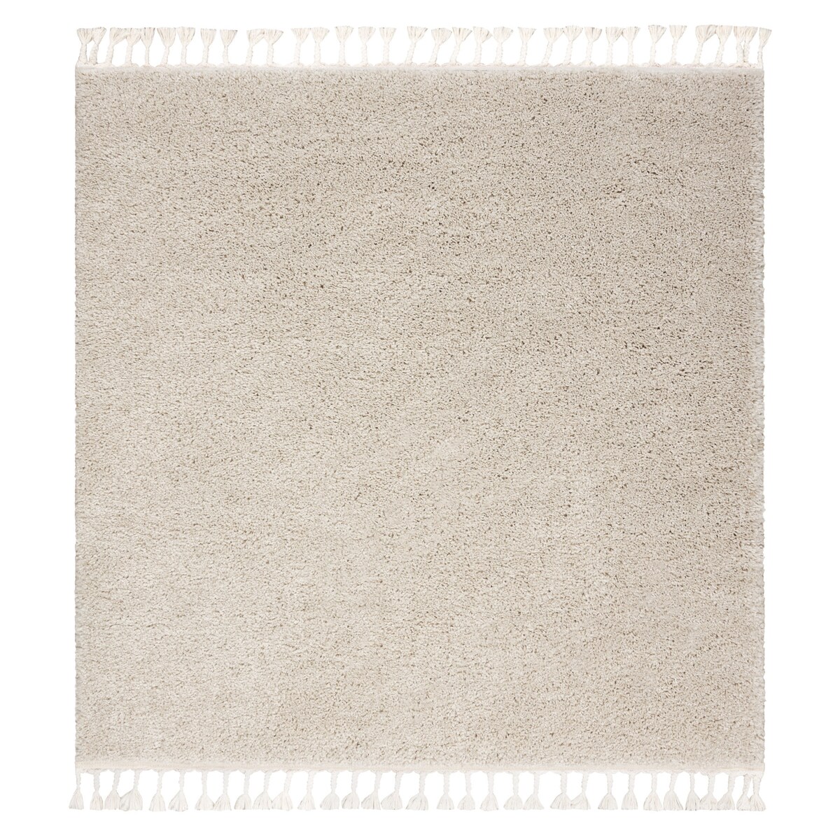 Dywan kwadratowy BERBER 9000 krem Frędzle 160x160 cm