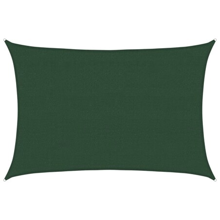 vidaXL Żagiel przeciwsłoneczny, 160 g/m², ciemnozielony, 4x6 m, HDPE