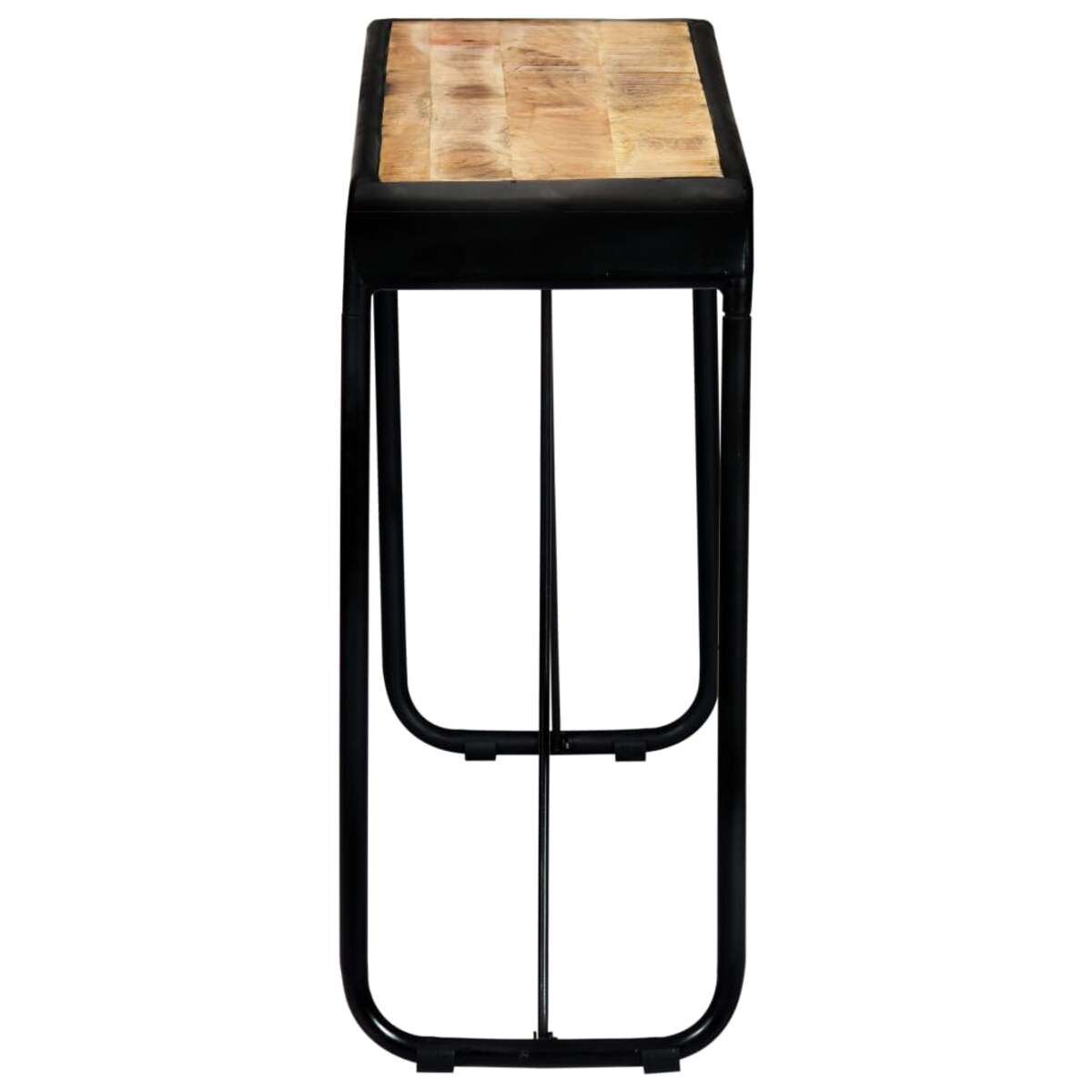 vidaXL Stolik konsola, 140x35x76 cm, lite surowe drewno mango