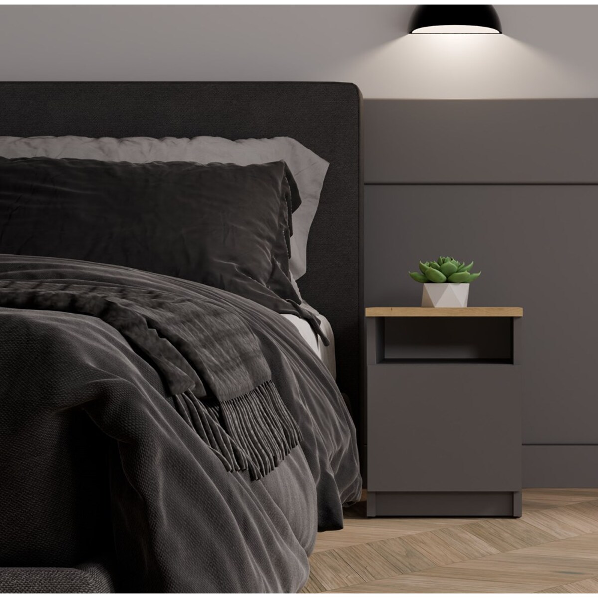 Szafka nocna GALAX 30/1D ANTRACYT ARTISAN