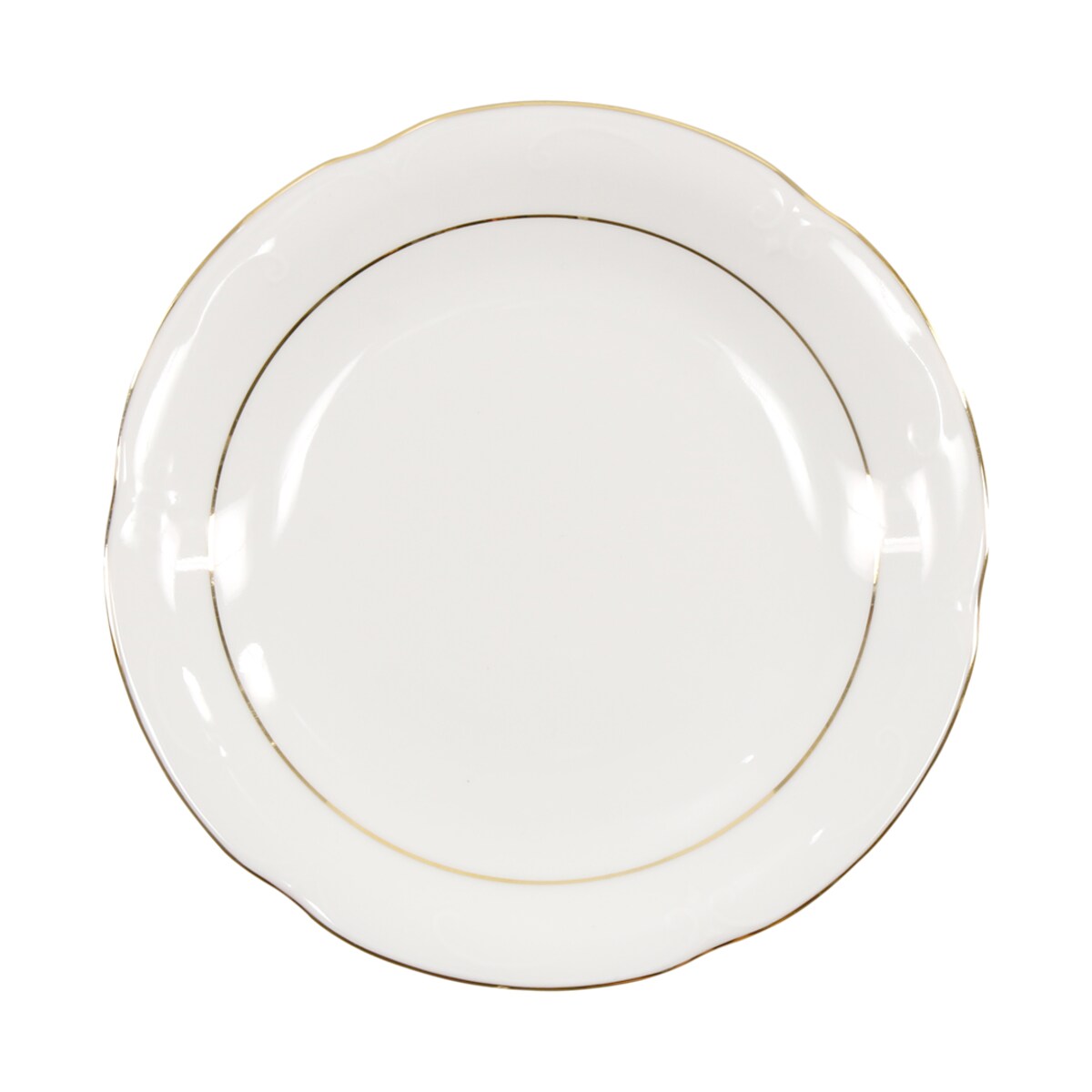 Talerz płytki 19 cm Kamelia Złota Linia B014