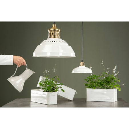 2 szt. PUDEŁKO organizer STYL LOFT metalowy biały