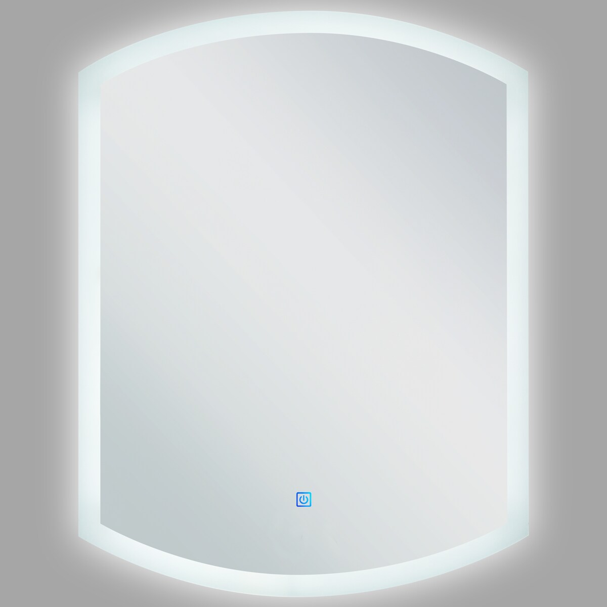 Lustro łazienkowe LED BEZIERS 60 cm 78 cm Srebrny