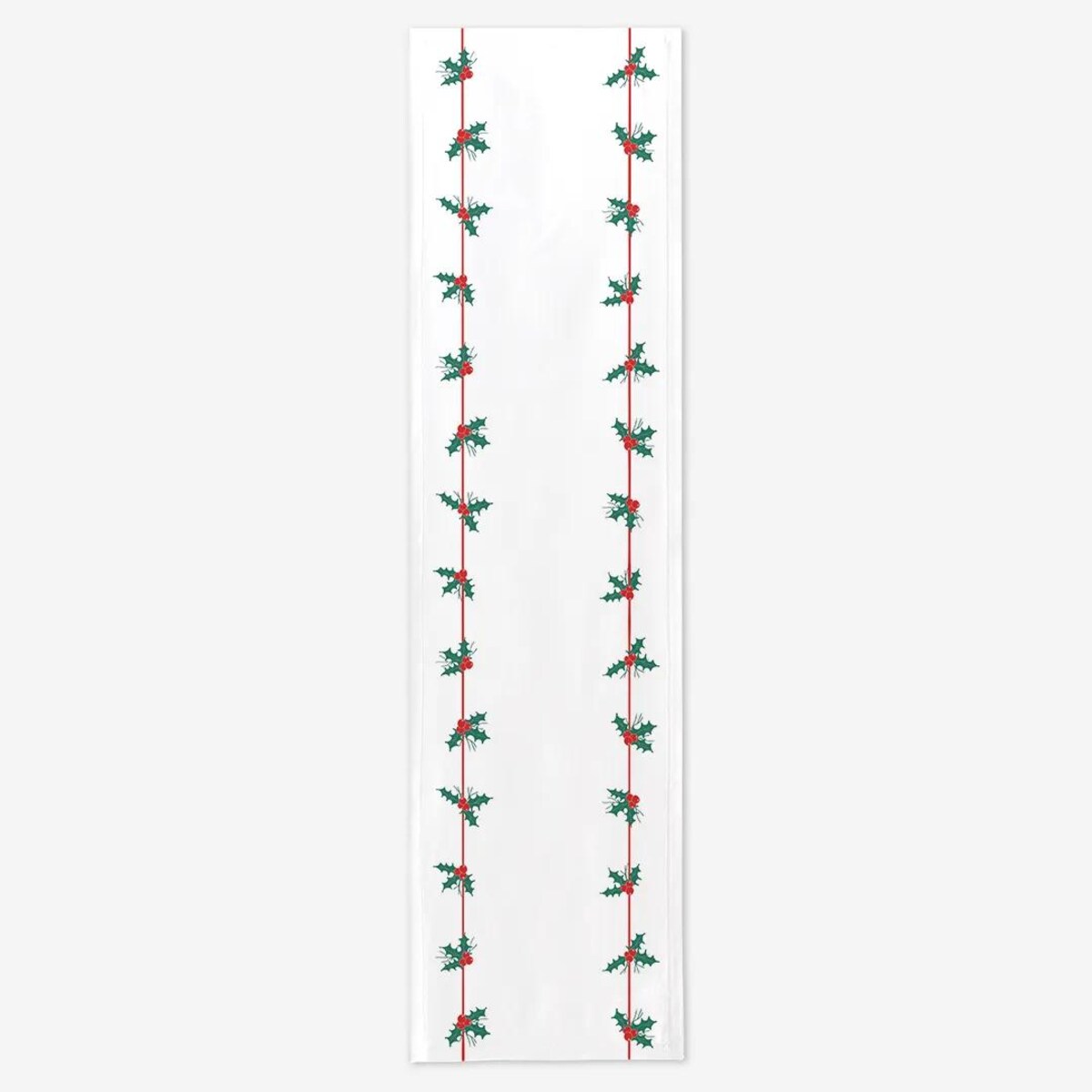 Bieżnik świąteczny - drzewko świąteczne paski - 40x150