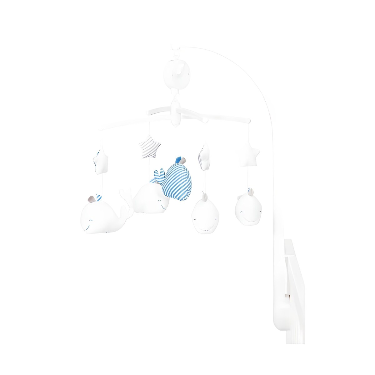 Karuzela z pozytywką do łóżeczka wieloryby BLUE BALEINE Sauthon
