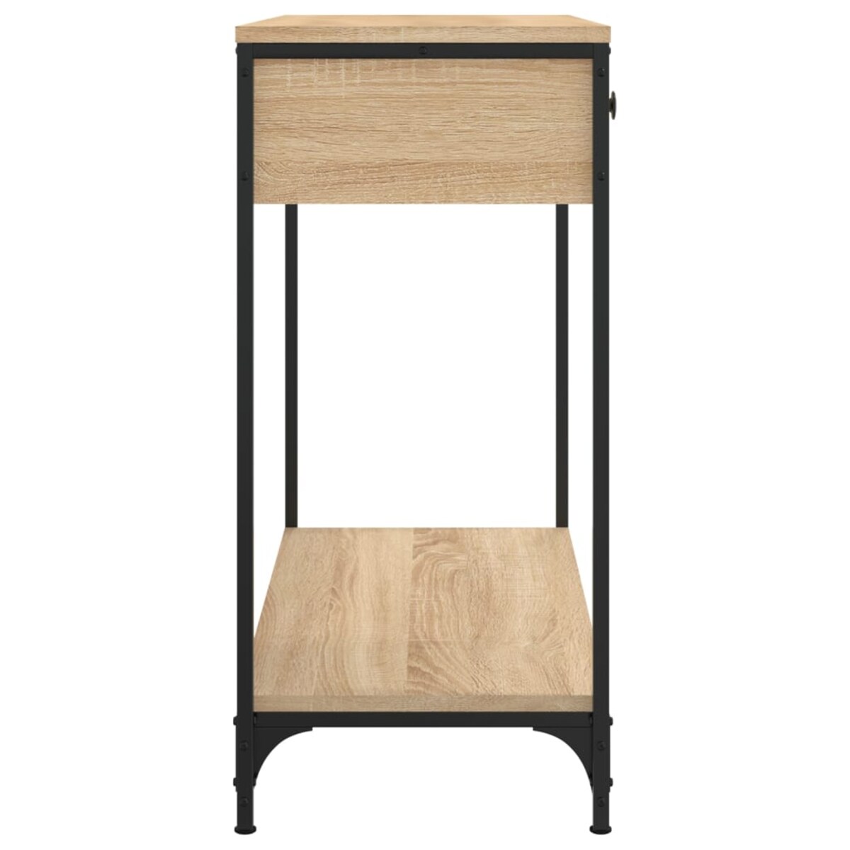 vidaXL Stolik konsolowy, dąb sonoma, 75x34,5x75 cm
