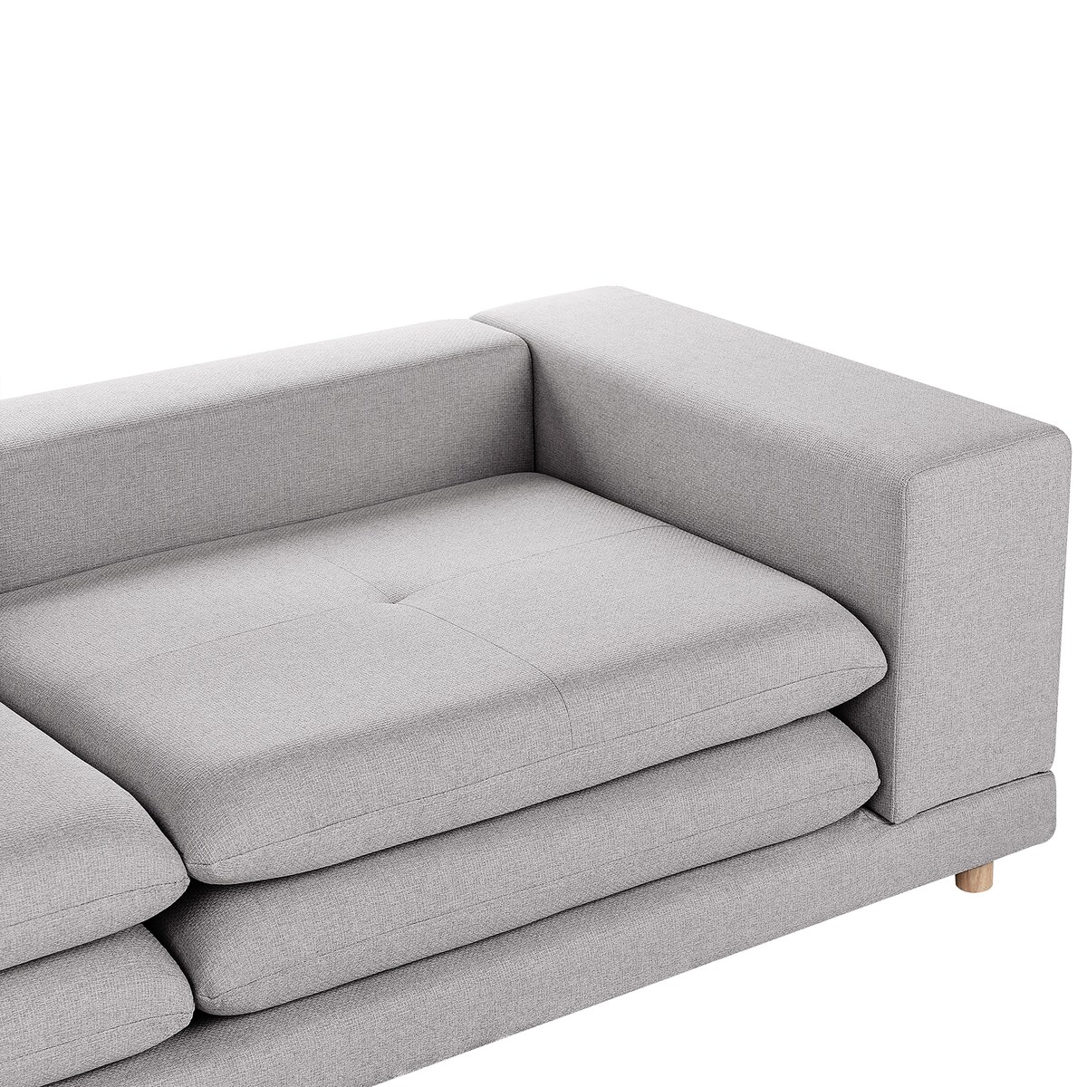 Sofa dla 2 osób HEDEN Szary Z poduszką