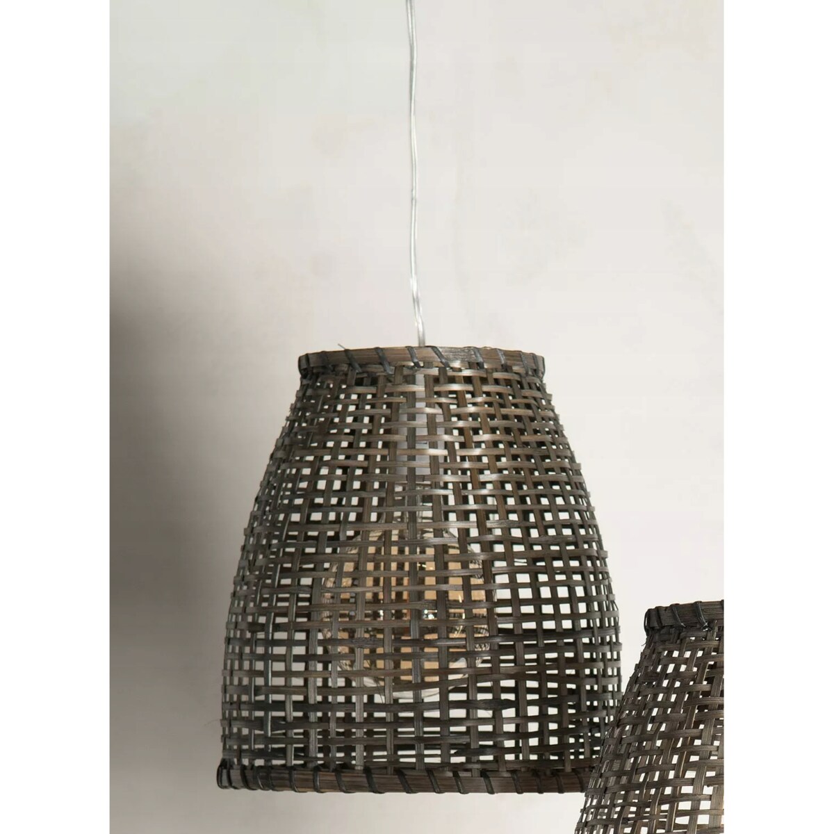 KLOSZ ABAŻUR DO LAMPY WISZĄCEJ SUFITOWEJ 30cm boho naturalny drewniany