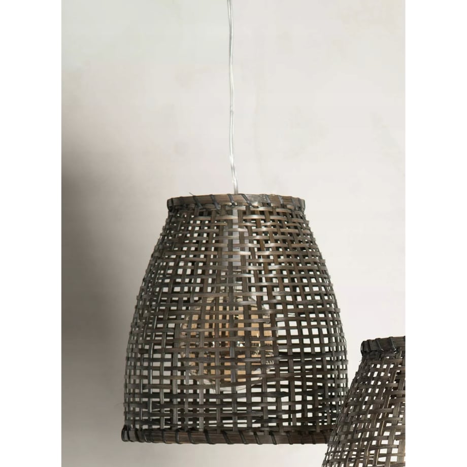 KLOSZ ABAŻUR DO LAMPY WISZĄCEJ SUFITOWEJ 30cm boho naturalny drewniany