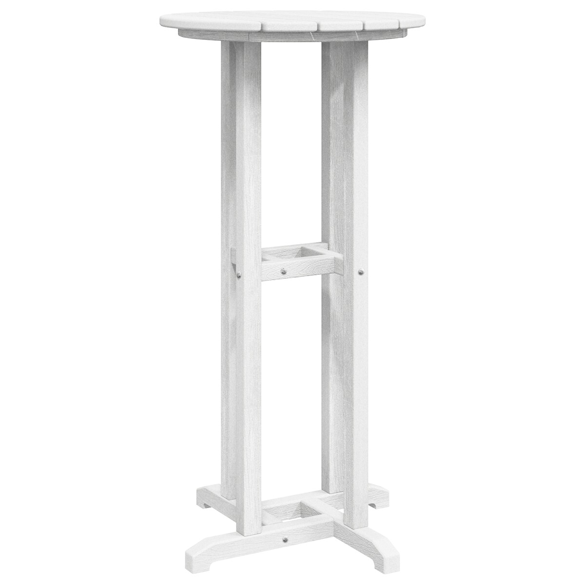 vidaXL Stół Barowy Biały 55x55x107 cm HDPE