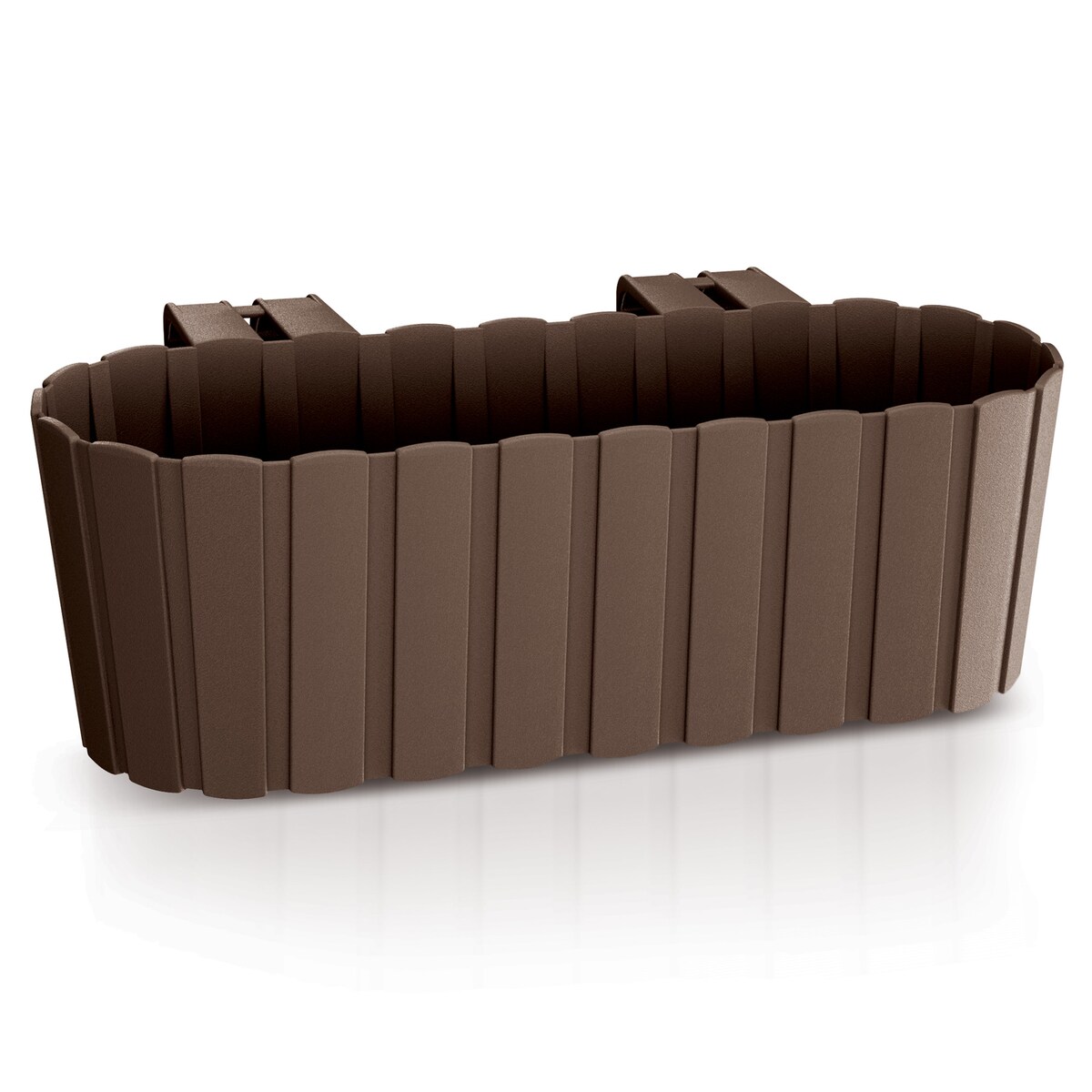 Skrzynka Balkonowa Donica Ogrodowa 38,3 Cm Do Powieszenia Brązowa