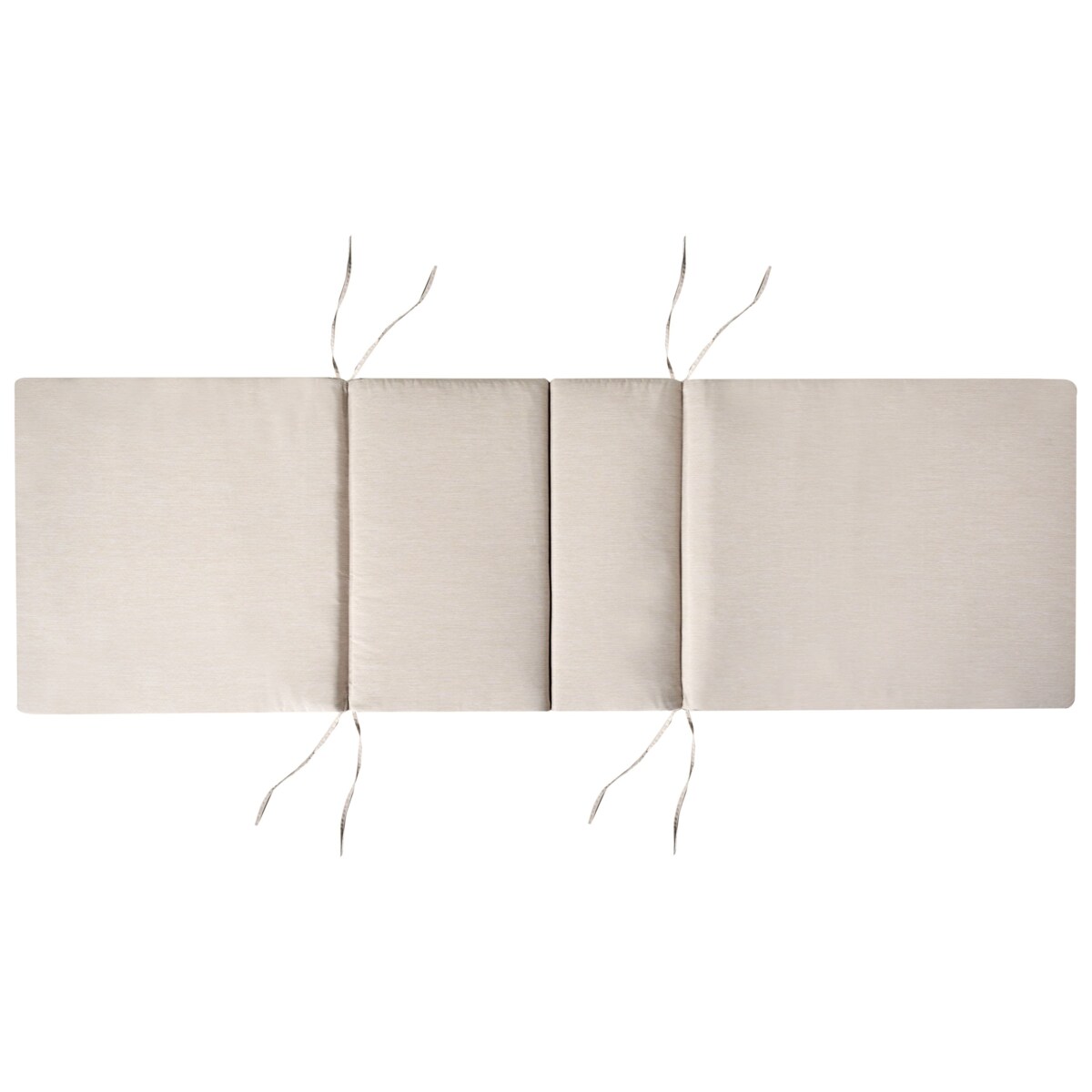 Poduszka na krzesło ogrodowe TOSCANA/JAVA/AMANTEA PREMIUM 188 x 59 cm Jasnobeżowy