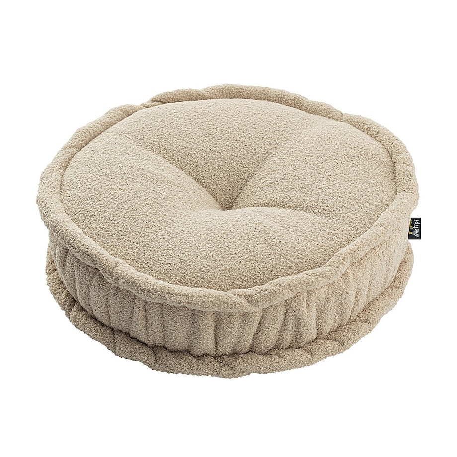 Puf francuski, jasny beż, 50x13cm, Boucle