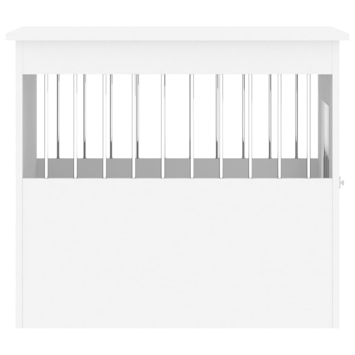 vidaXL Kojec dla psa, biały, 55x75x65 cm, materiał drewnopochodny