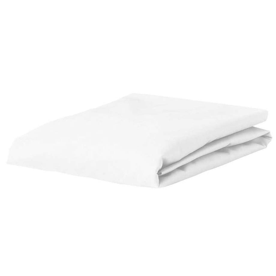 Białe prześcieradło na materac, 100% bawełna, Essenza, 140/160 x 200/220 cm
