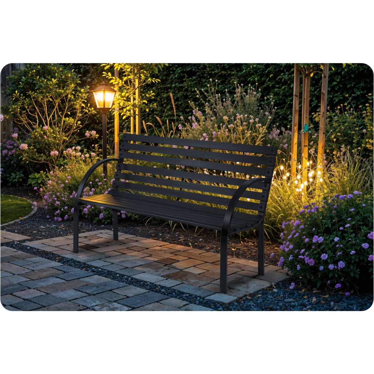 Ławka ogrodowa z oparciem drewniana Sofotel Luca