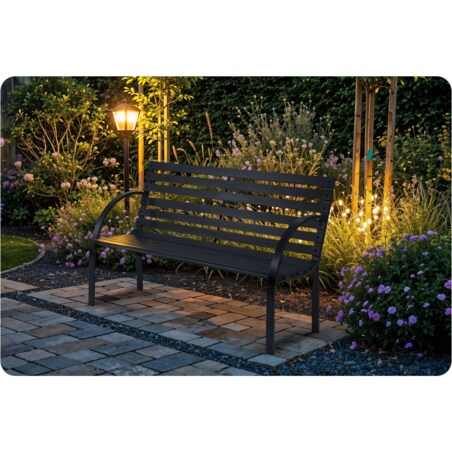 Ławka ogrodowa z oparciem drewniana Sofotel Luca