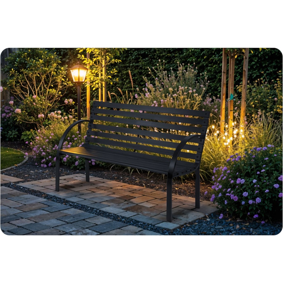 Ławka ogrodowa z oparciem drewniana Sofotel Luca