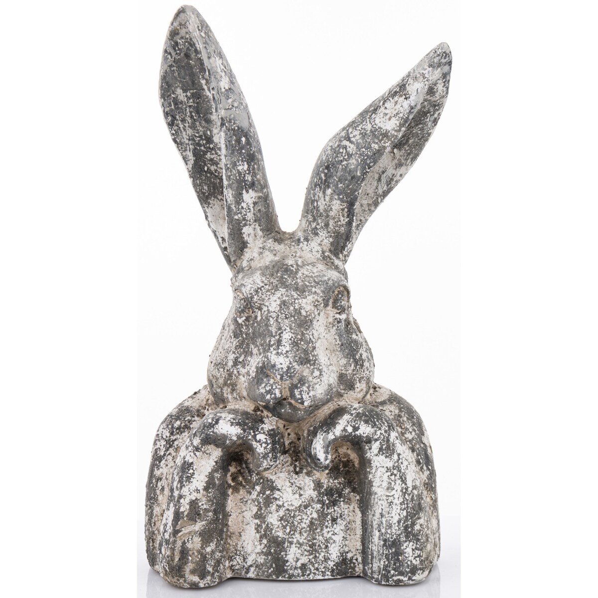 Figurka - szare popiersie królika 48x25x18 cm TORINO duże