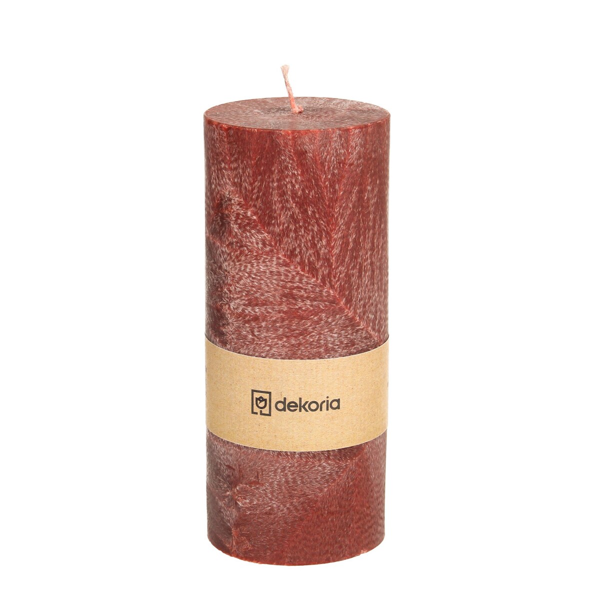 Świeca zapachowa palmowa walec Burgundy, 6,5x6,5x16 cm