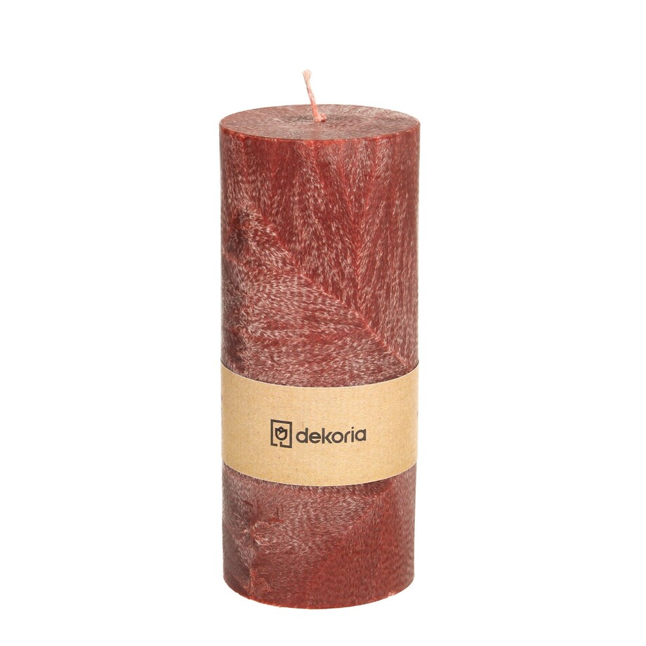 Świeca zapachowa palmowa walec Burgundy, 6,5x6,5x16 cm