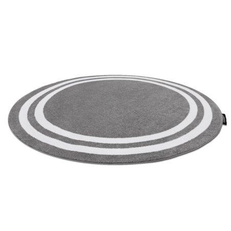 Dywan HAMPTON Ramka koło szary koło 120 cm