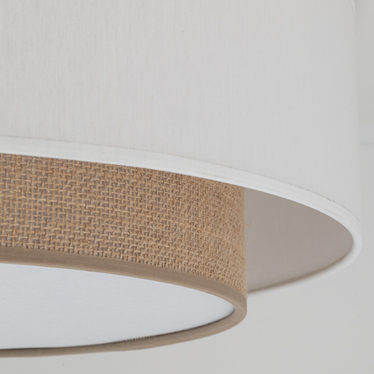 Lampa sufitowa TK Lighting DUO 500 biało-beżowa 50x50 cm, plafon 4xE27