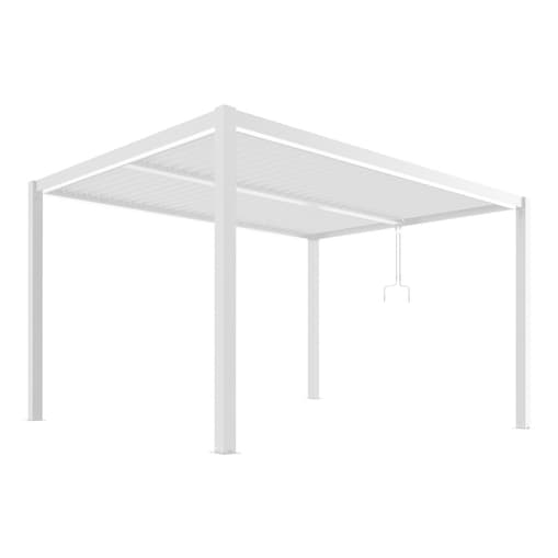 Pergola ogrodowa Luxe 3x4m aluminiowa LED biała
