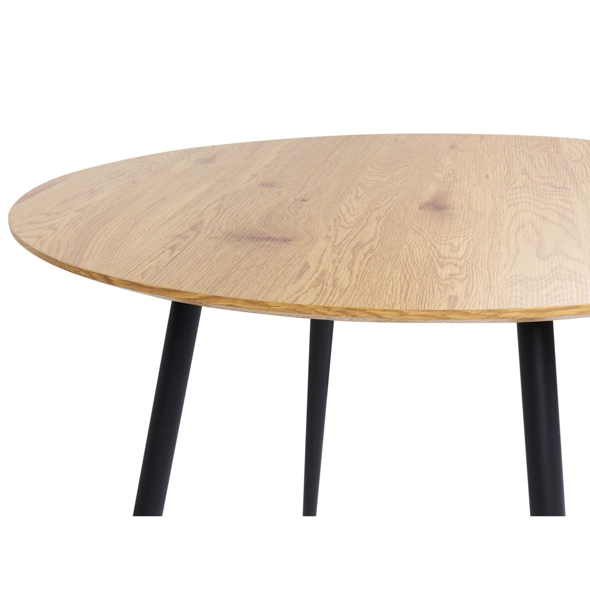 Stół do jadalni okrągły 100 cm jasne drewno BJORKA