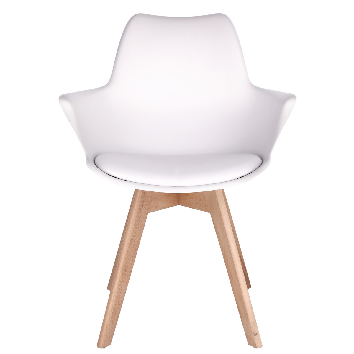 Krzesło wygodne profilowane ORLEAN białe