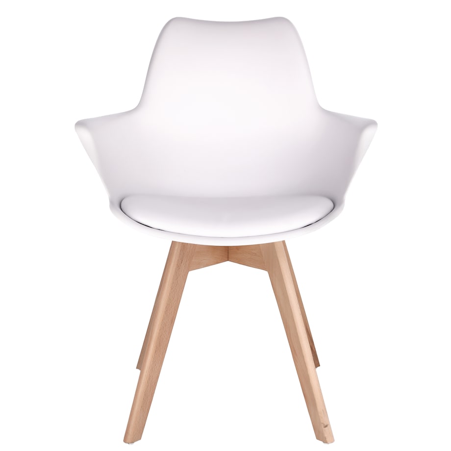 Krzesło wygodne profilowane ORLEAN białe