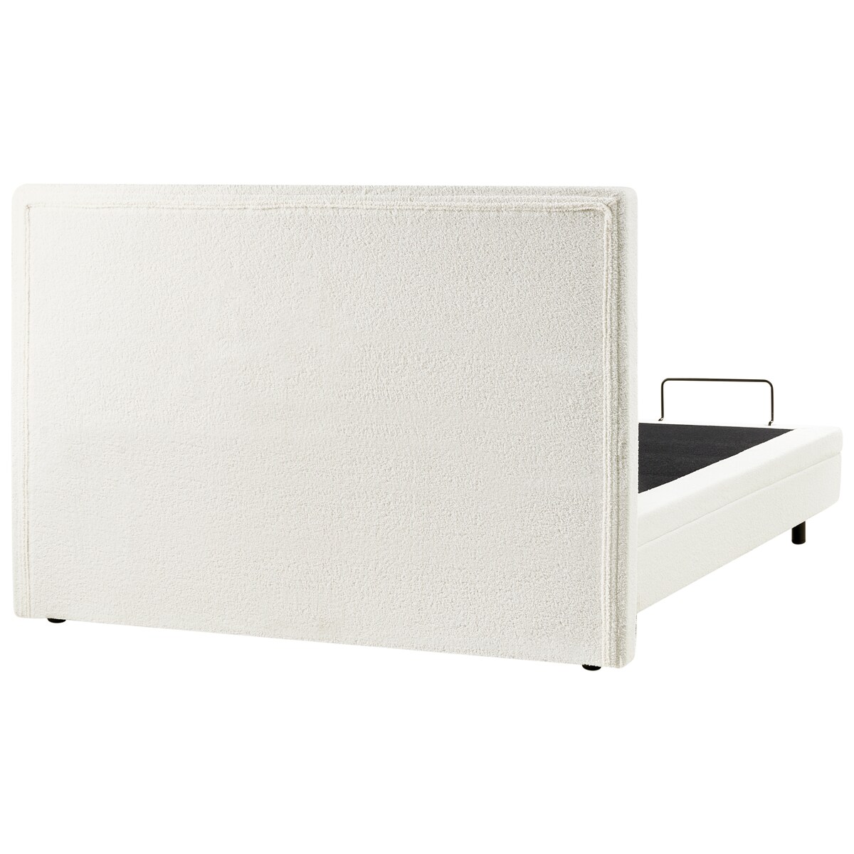 Łóżko regulowane Boucle CASTELLAN 180 x 200 cm Złamana biel