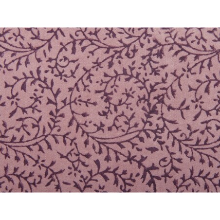 2 welurowe poduszki dekoracyjne roślinny motyw 45 x 45 cm różowe ROMNEYA