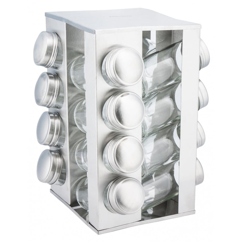 Zestaw pojemników na przyprawy 17 elementów przyprawnik KINGHOFF