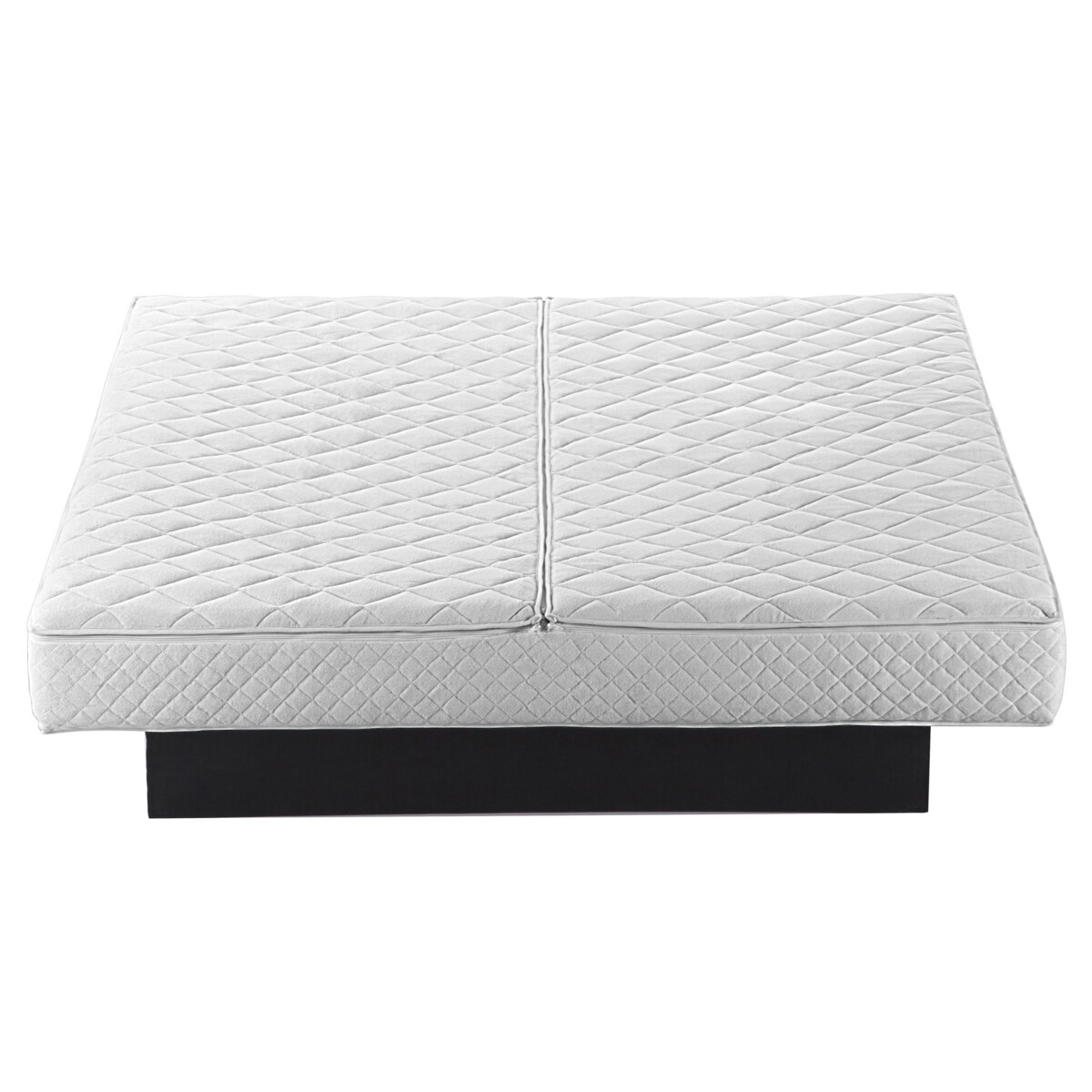 Łóżko wodne Boucle LAVAUR 180 x 200 cm Złamana biel