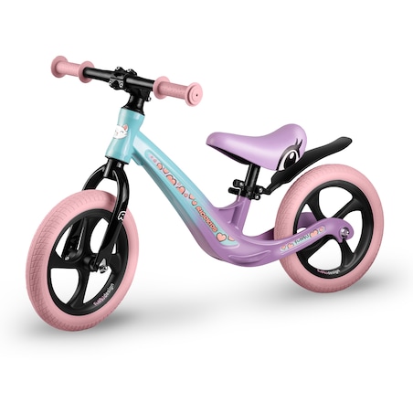 Rowerek biegowy dla dzieci magnesium Ricokids miętowo-różowy Funnu 760504