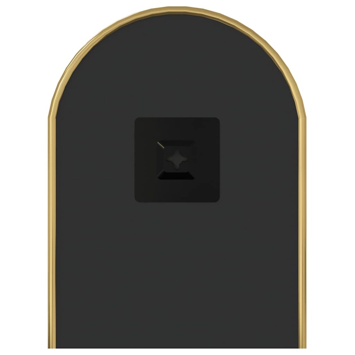 vidaXL Lustro ścienne, złote, 60x25 cm, owalne