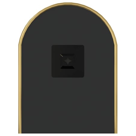 vidaXL Lustro ścienne, złote, 60x25 cm, owalne