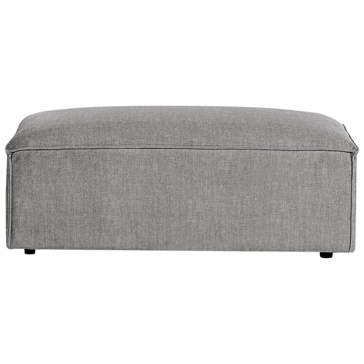 Sofa modułowa 2-osobowa z otomaną szara HELLNAR