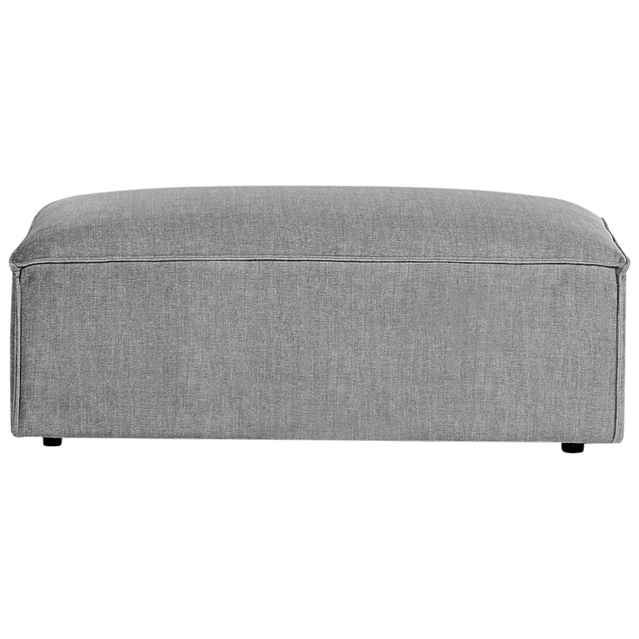 Sofa modułowa 2-osobowa z otomaną szara HELLNAR