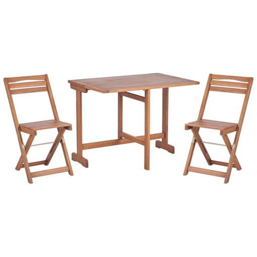 Zestaw mebli balkonowych drewno akacjowe LENOLA