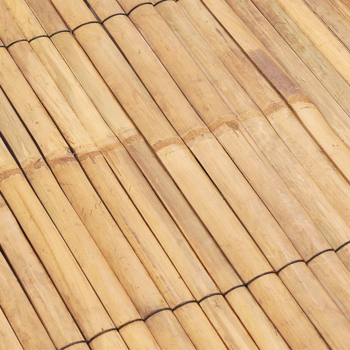 vidaXL Łóżko z baldachimem, 200x200 cm, bambusowe