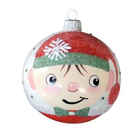 Bombka szklana 4 szt. Ø 10 cm BAMBINI