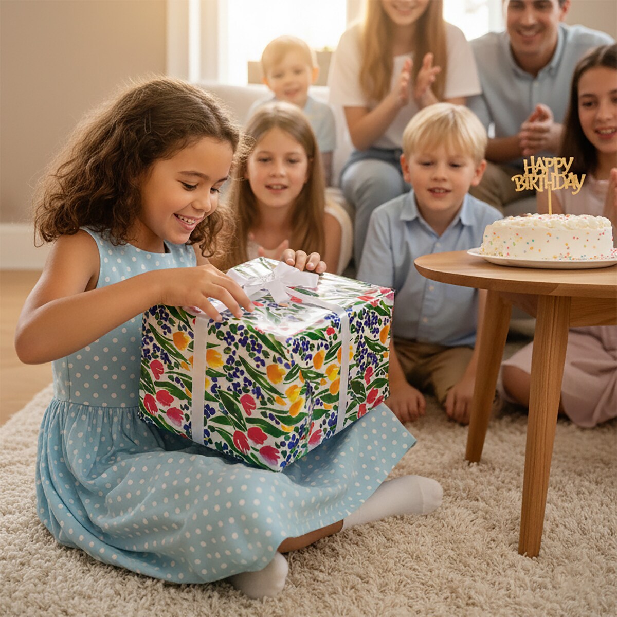Papier Prezentowy Do Pakowania Prezentów 20 m MEGAROLKA Ozdobny Do Paczek Na Walentynki Urodziny