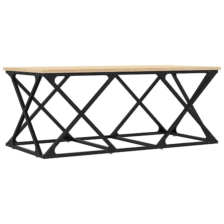 vidaXL Stolik kawowy, dąb sonoma, 100x49x40cm, materiał drewnopochodny