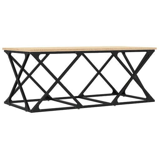 vidaXL Stolik kawowy, dąb sonoma, 100x49x40cm, materiał drewnopochodny