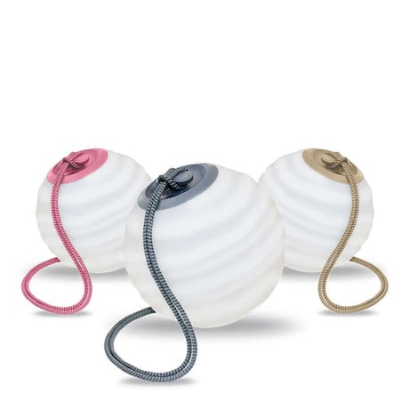 Wisząca lampa na baterie Sora LUMSORAWLNW King Home LED 1W RGB+ 3000K ball IP65 biały szary