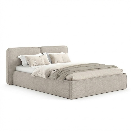 Łóżko Tapicerowane Elite 140X200 Stelaż Pojemnik Na Pościel Wind 05